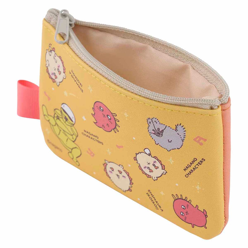 Nagano Characters 2 pieces pouch (orange x yellow)