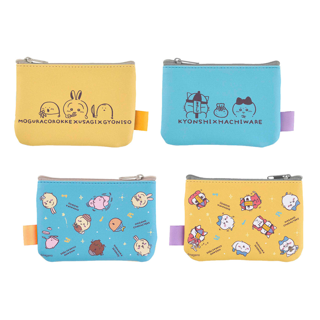 Nagano Characters 2 pieces pouch (yellow x blue)