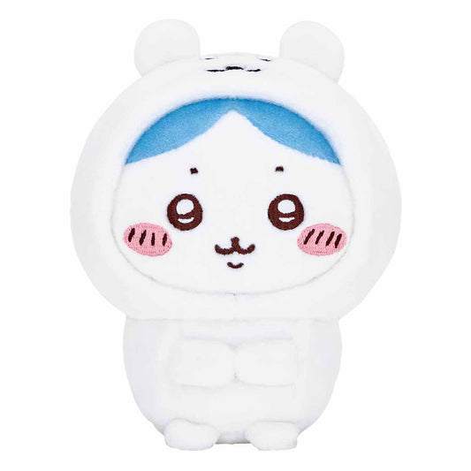 ナガノマーケット 持ちますマスコット(ナガノのくまを被ったハチワレ)