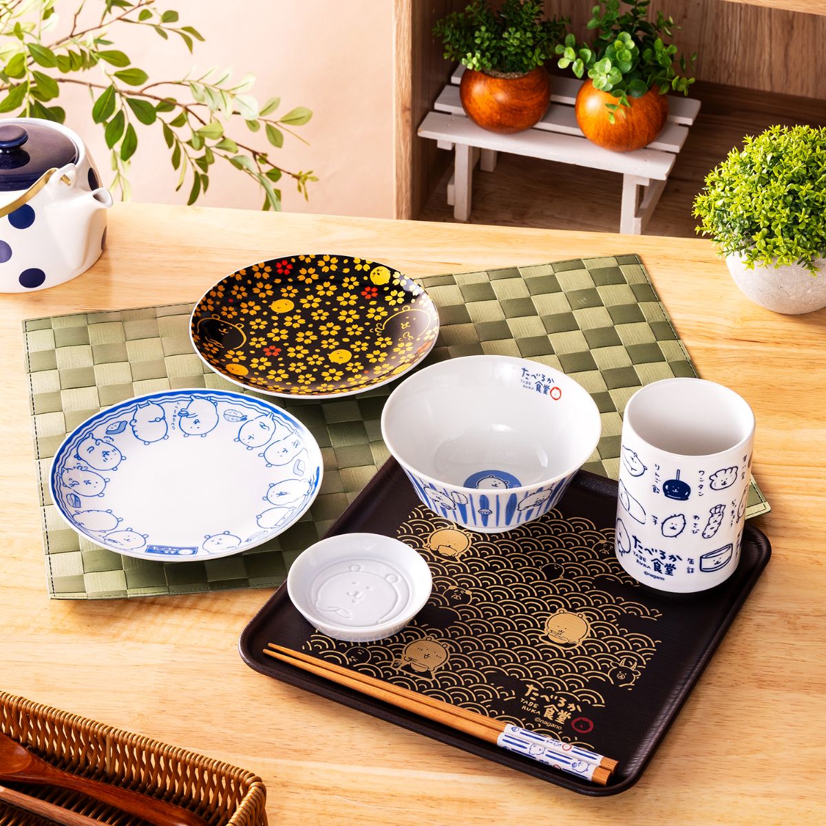 Nagano Characters Tabeluka Shokudo Soy Sauce Plate | Nagano