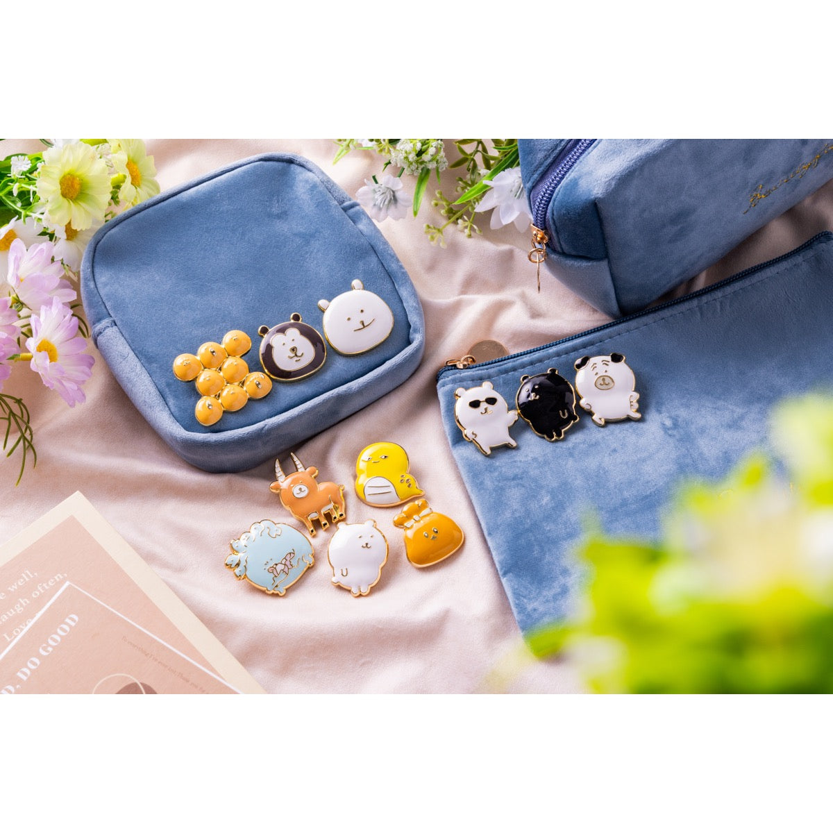 ナガノキャラクターズ メタルブローチ（サングラスをしたナガノのくま