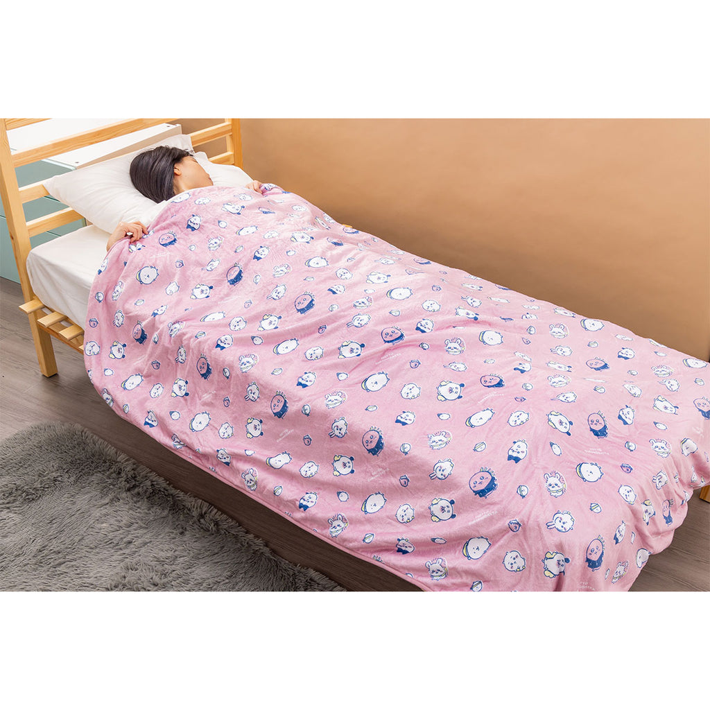 Nagano Characters Waka Large blanket blanket (pink)