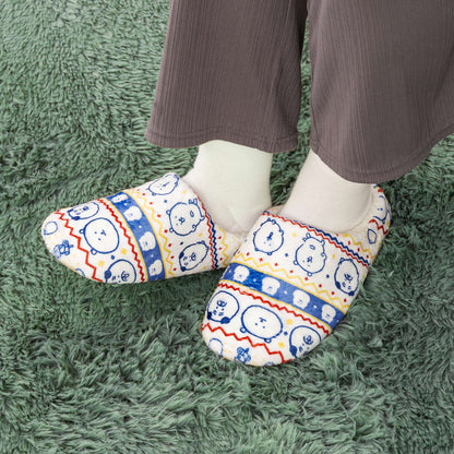 ナガノキャラクターズ あったか大きめルームシューズ（アイボリー）