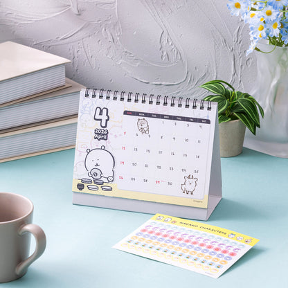 ナガノキャラクターズ 2026年1月始まり卓上カレンダー（ミニシール付き）