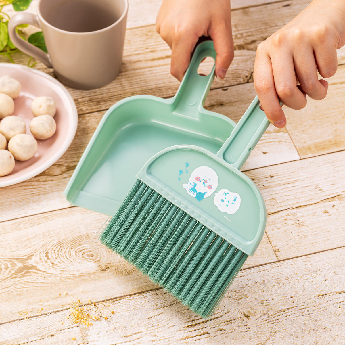 ナガノキャラクターズ アザラシのちりとり＆ほうきセット