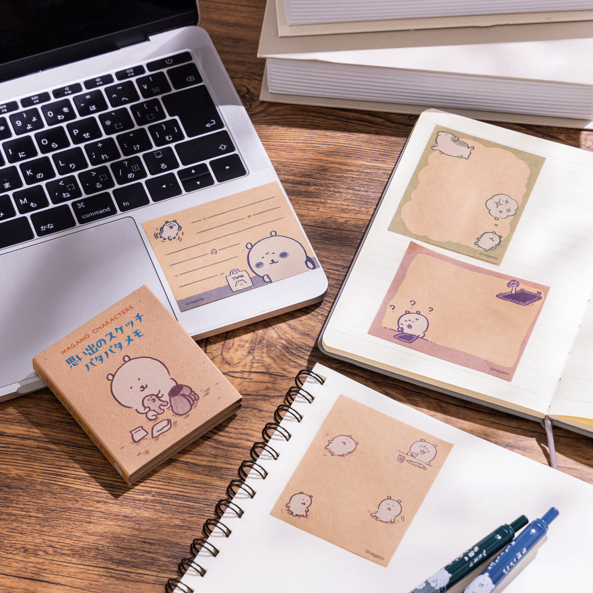 ナガノキャラクターズ 思い出のスケッチ パタパタメモ | ナガノ