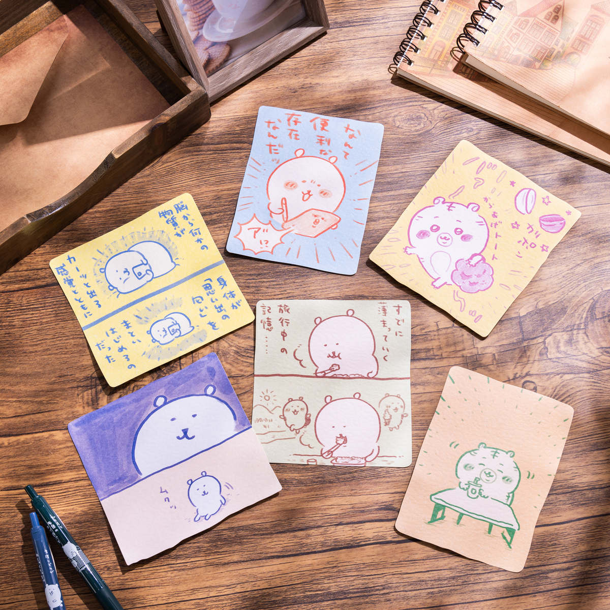 Nagano Characters 추억의 스케치 엽서 (카라아게 토트백)