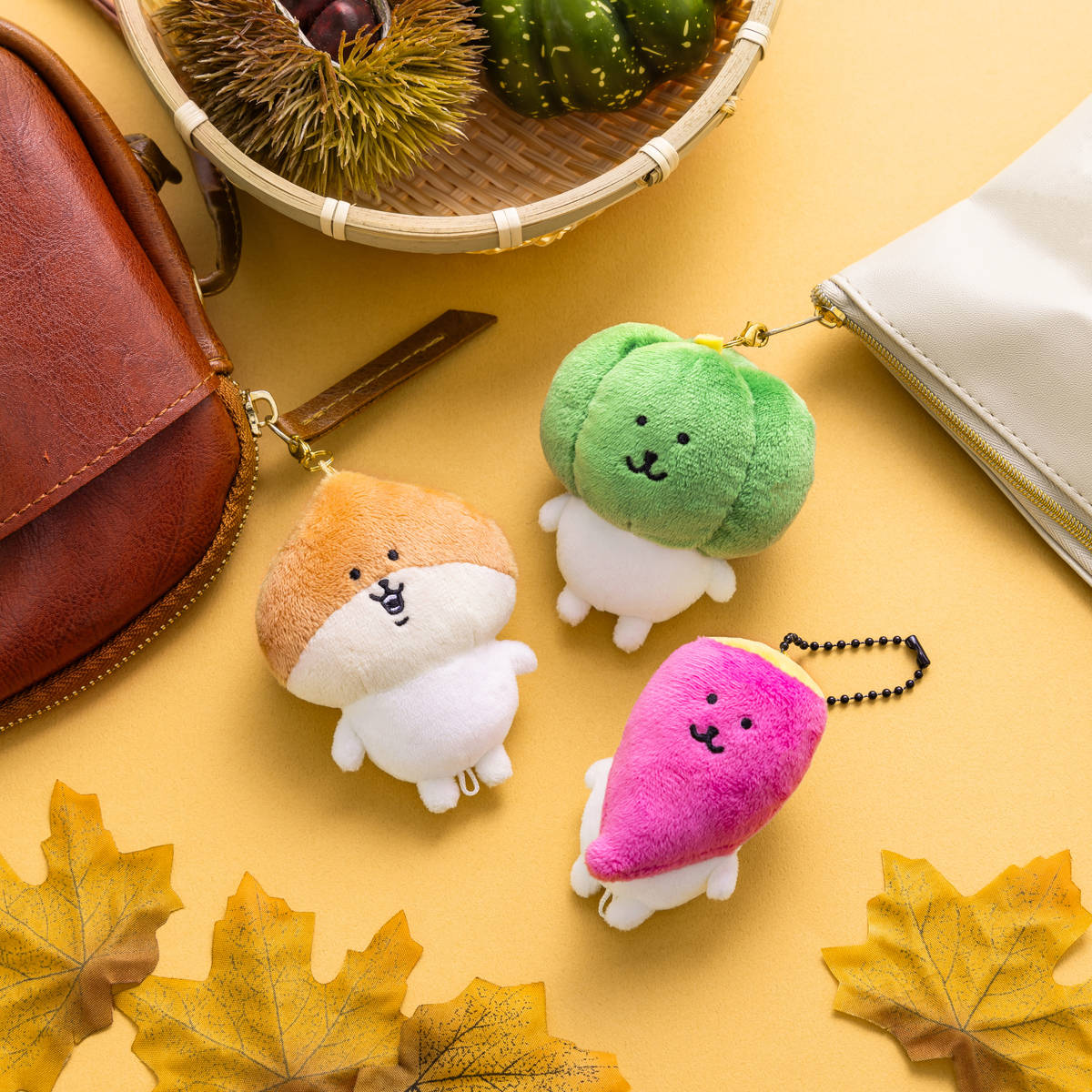 Nagano Characters Connectable Sweet Potato Chestnut Pumpkin Mascot