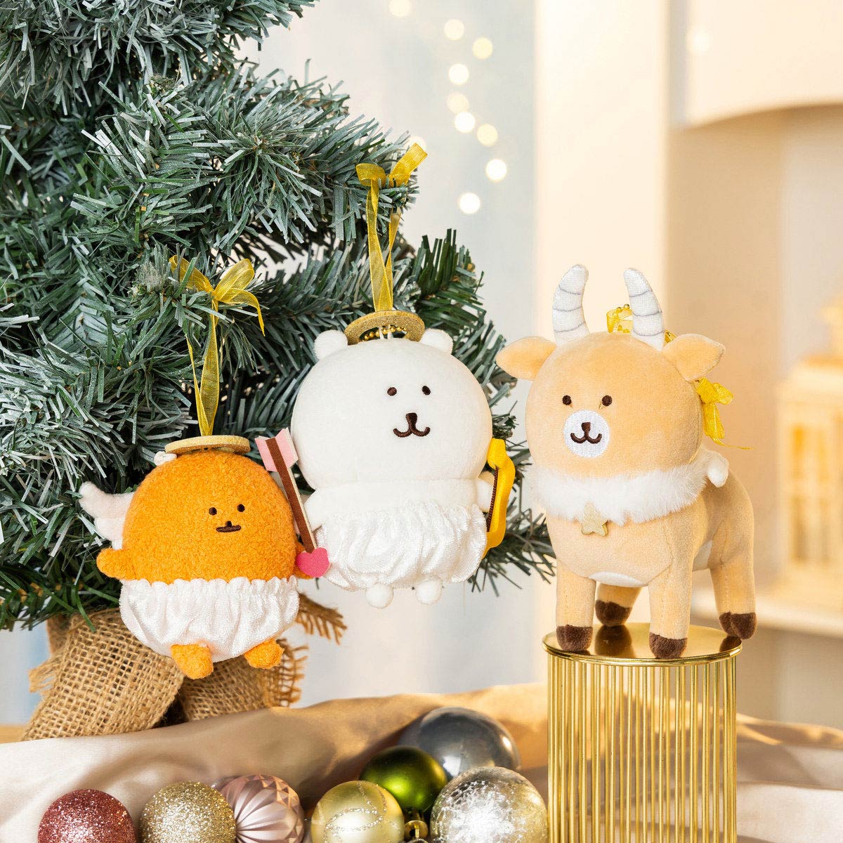 ナガノキャラクターズ ふわぱたエンジェルマスコット（くま）