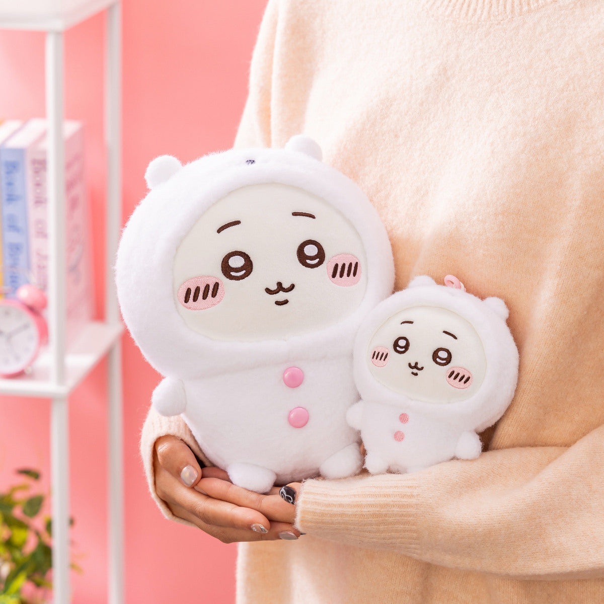 ナガノキャラクターズ ぬいぐるみS（くまをかぶったハチワレ