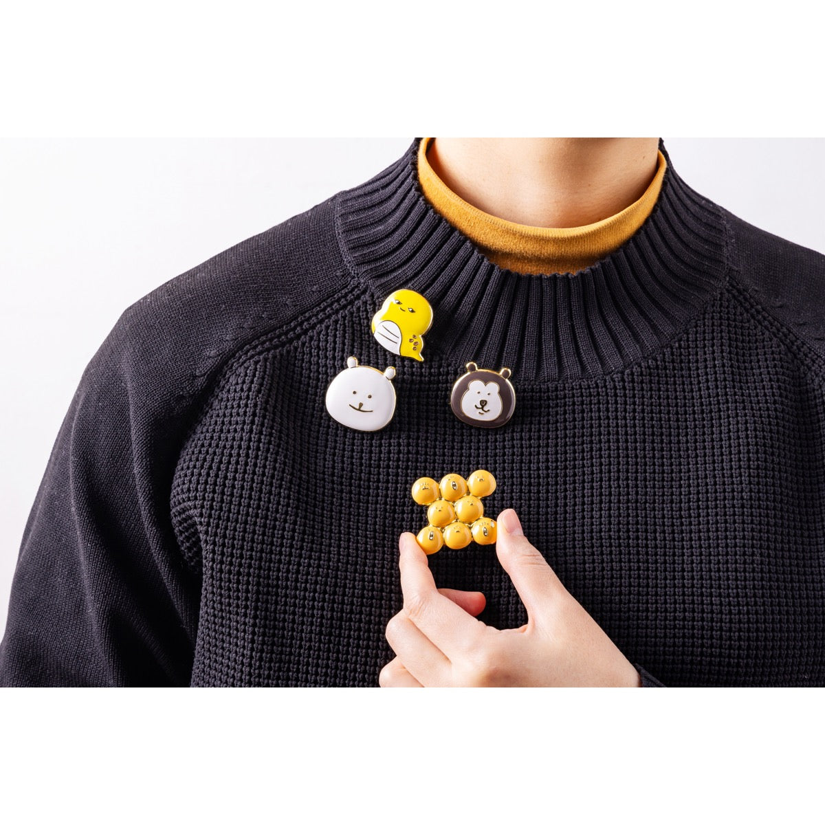 ナガノキャラクターズ メタルブローチ（マレーグマ） | ナガノ