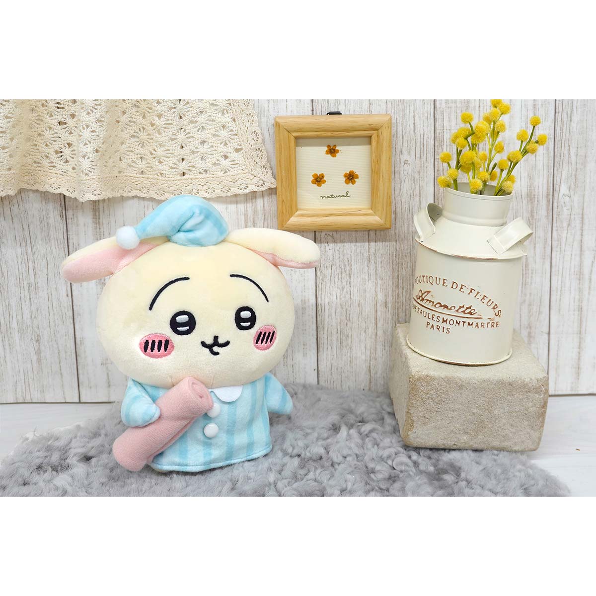 Nagano Characters Pettaminu Plush (Rabbit Pajamas) ナガノマーケット公式通販