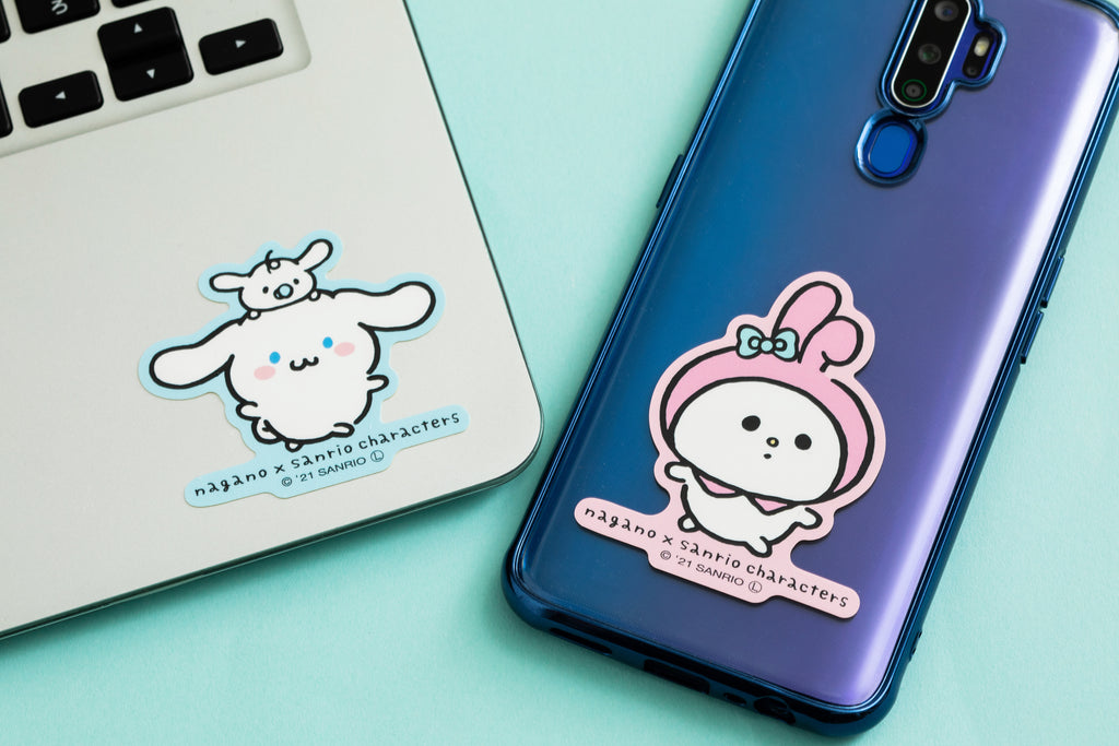 Nagano x Sanrio Characters Loose sticker (Pompompurin) that can be pasted on smartphones