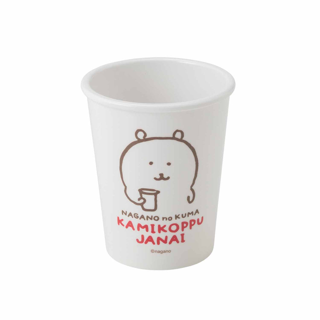 A melamine cup like a Nagano bear cup