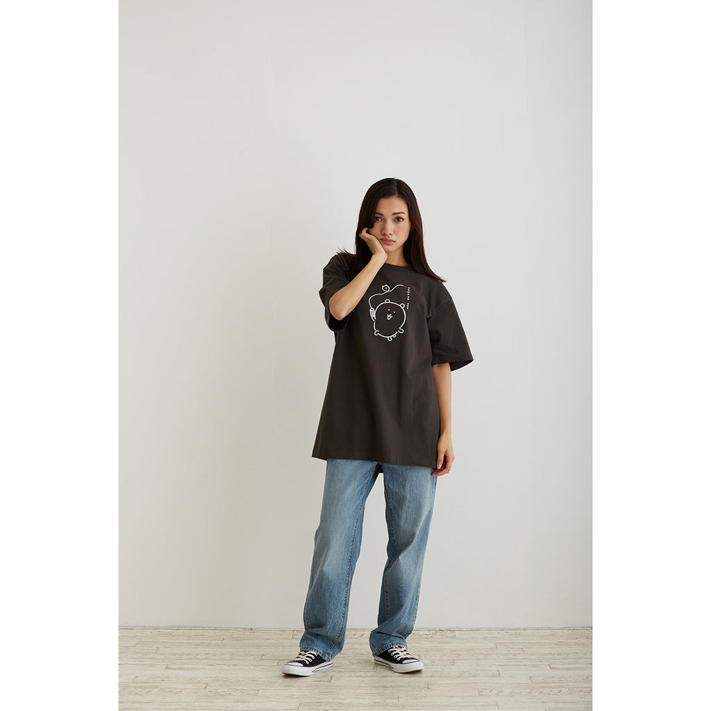나가노 친구 T- 셔츠 쿠무마의 검은 색 검은 색