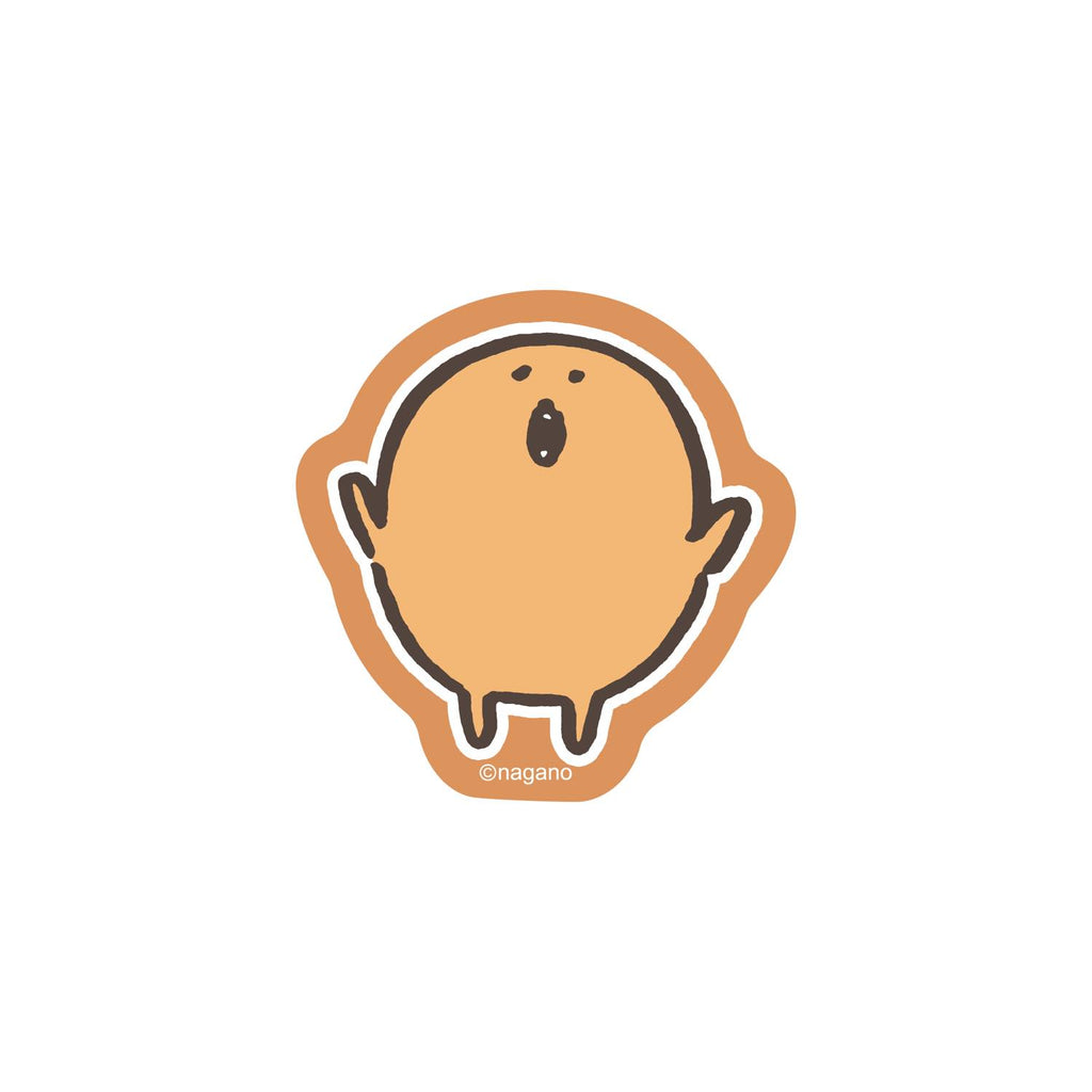 Nagano Characters Sticker that can be pasted on smartphones (Mogura croquette)