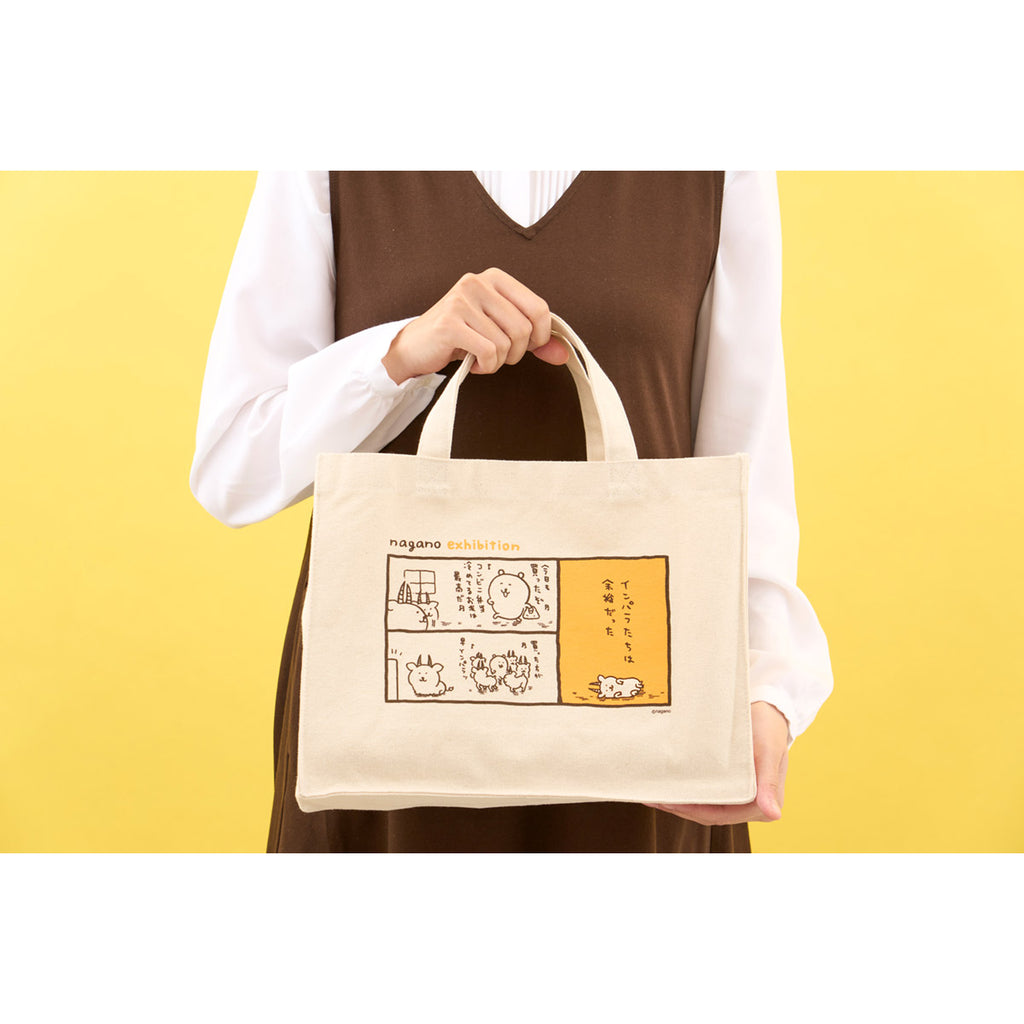 Nagano Friends One Point Comics Square Tote Bag (Early Impala)