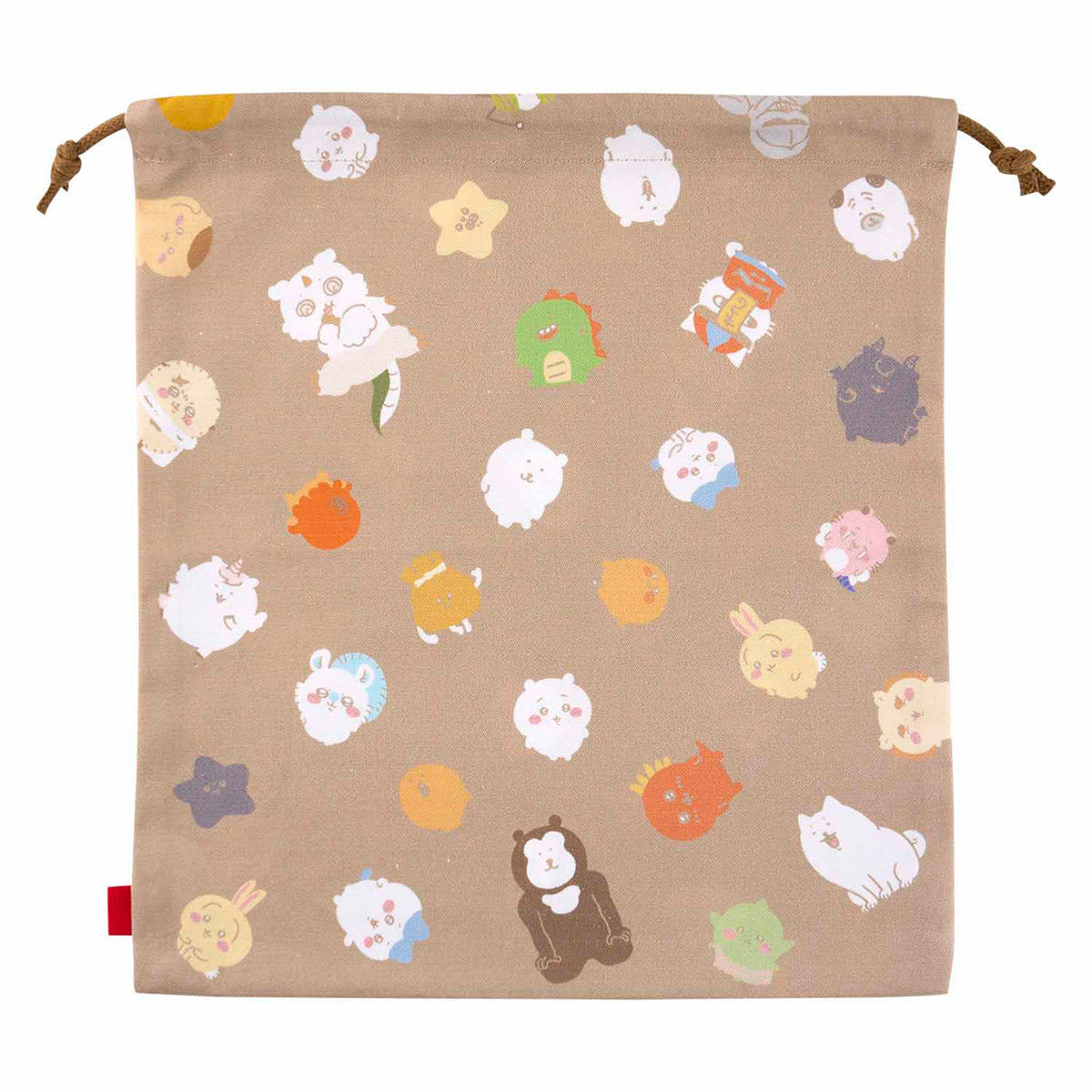 ナガノマーケット 大きめ便利巾着（ブラウン）