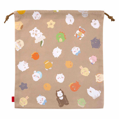 ナガノマーケット 大きめ便利巾着（ブラウン）