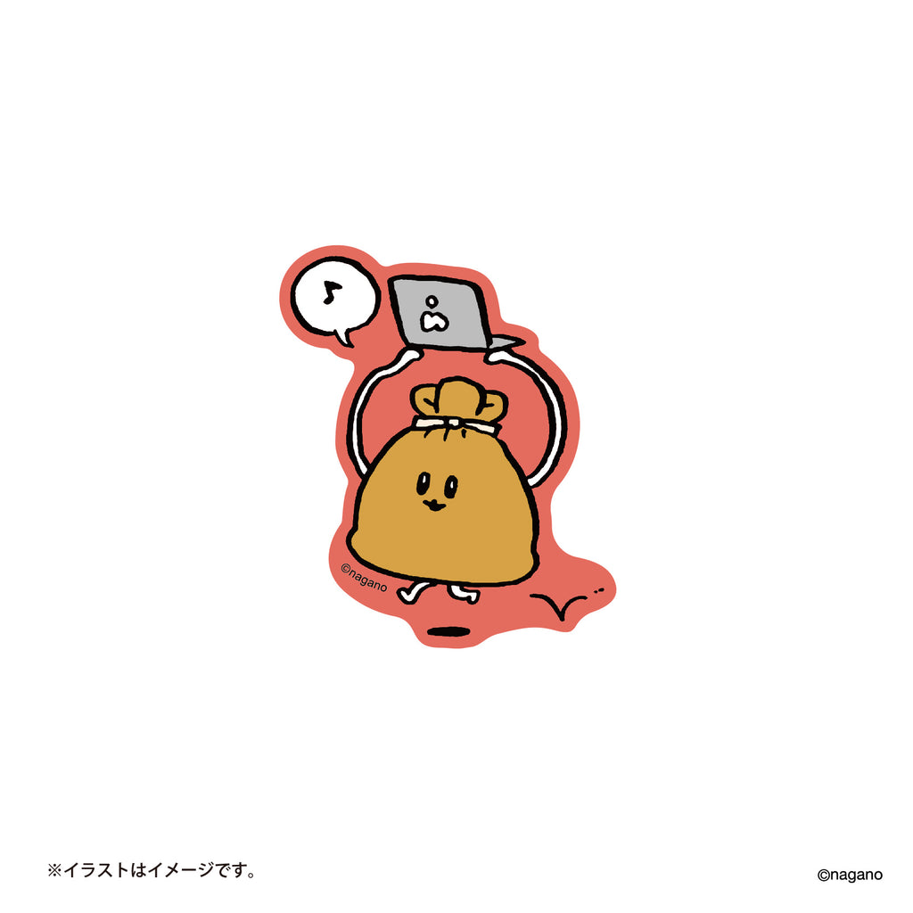 Nagano Market Fun Sticker (Mochikinkaku) that can be pasted on everyday smartphones