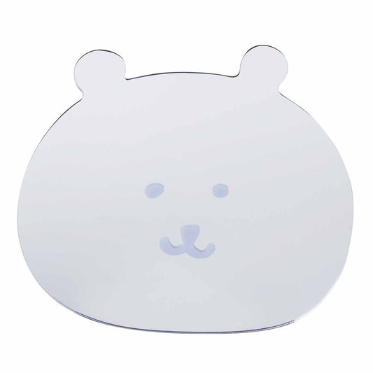ナガノマーケット 磁石で貼れる！ダイカットアクリルミラー（くまのお顔）