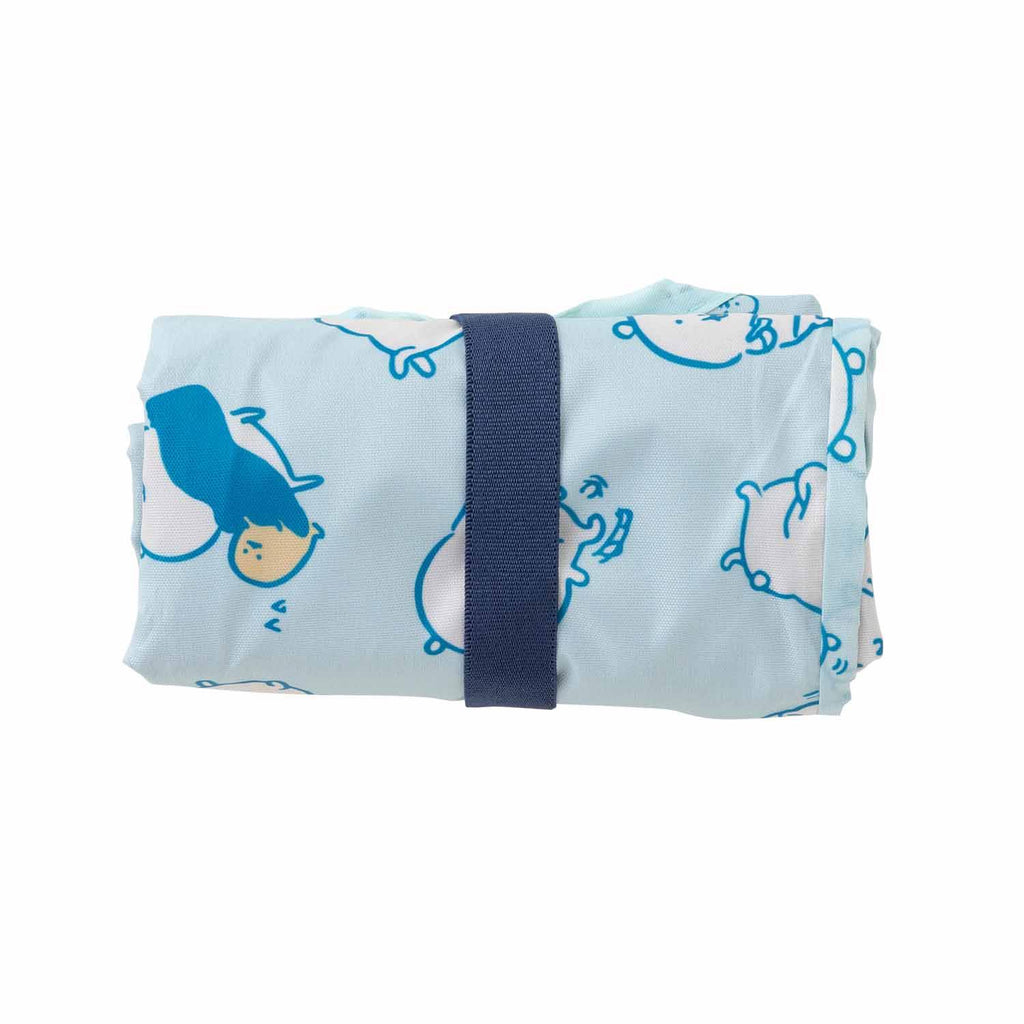 Nagano bear insulation / heat insulation eco bag (refreshing blue)