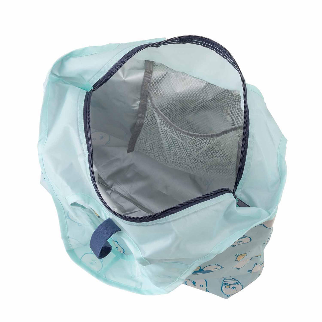 Nagano bear insulation / heat insulation eco bag (refreshing blue)