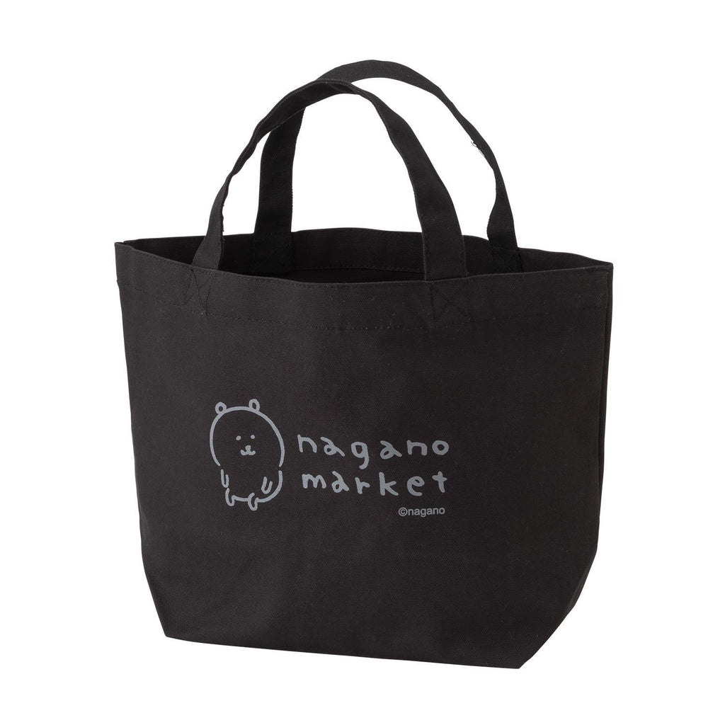 Nagano Market Black Tote Bag (Lunch Size)