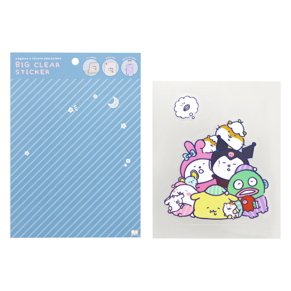 Nagano x Sanrio Characters Big Clear Sticker (Nemuine)