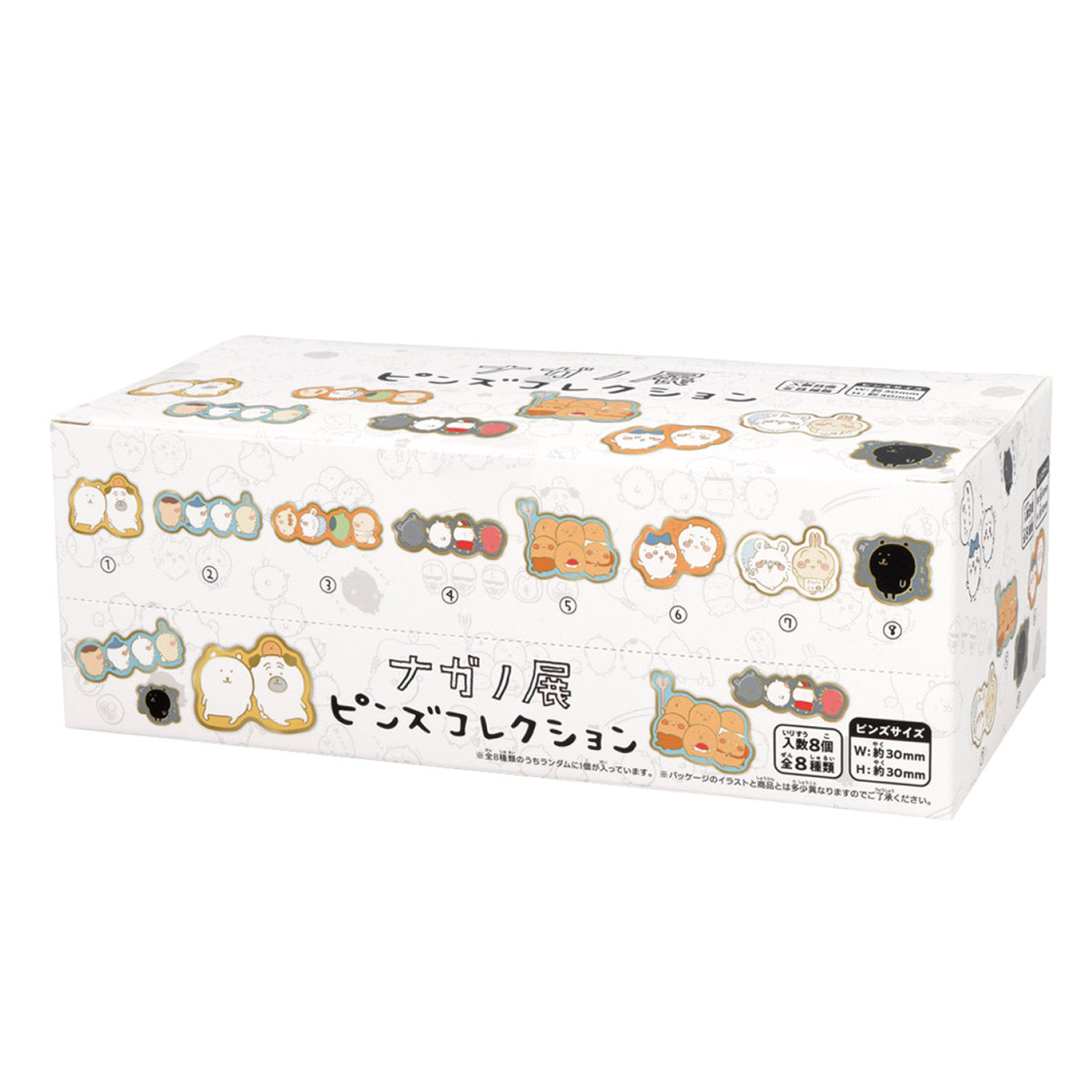Nagano Friends Pins Collection (8 types) 1 BOX contains 8 pieces 