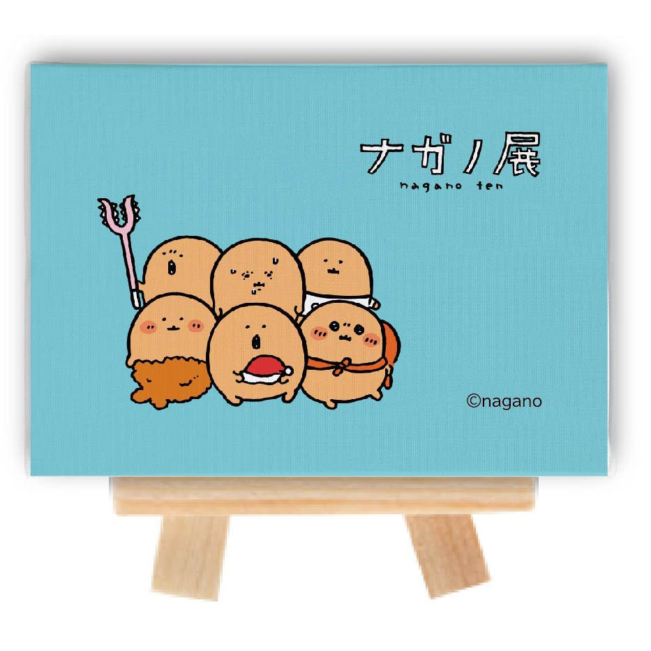 Mini Canvas with Nagano Friends Ezel (Mogura Croquette)
