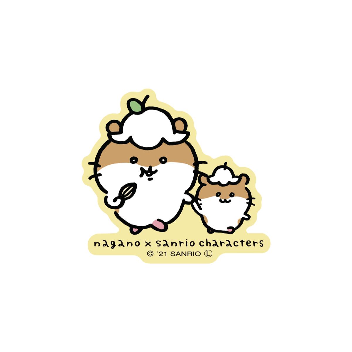 ちいかわ×サンリオキャラクターズ スマホに貼れるサイズの