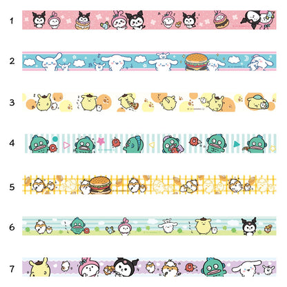 Nagano×Sanrio Characters 面具膠帶收藏 1BOX 7個入 