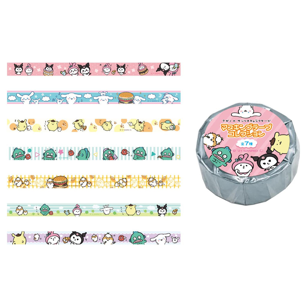 Nagano x Sanrio Characters Masking Tape Collection 1BOX 7 pieces
