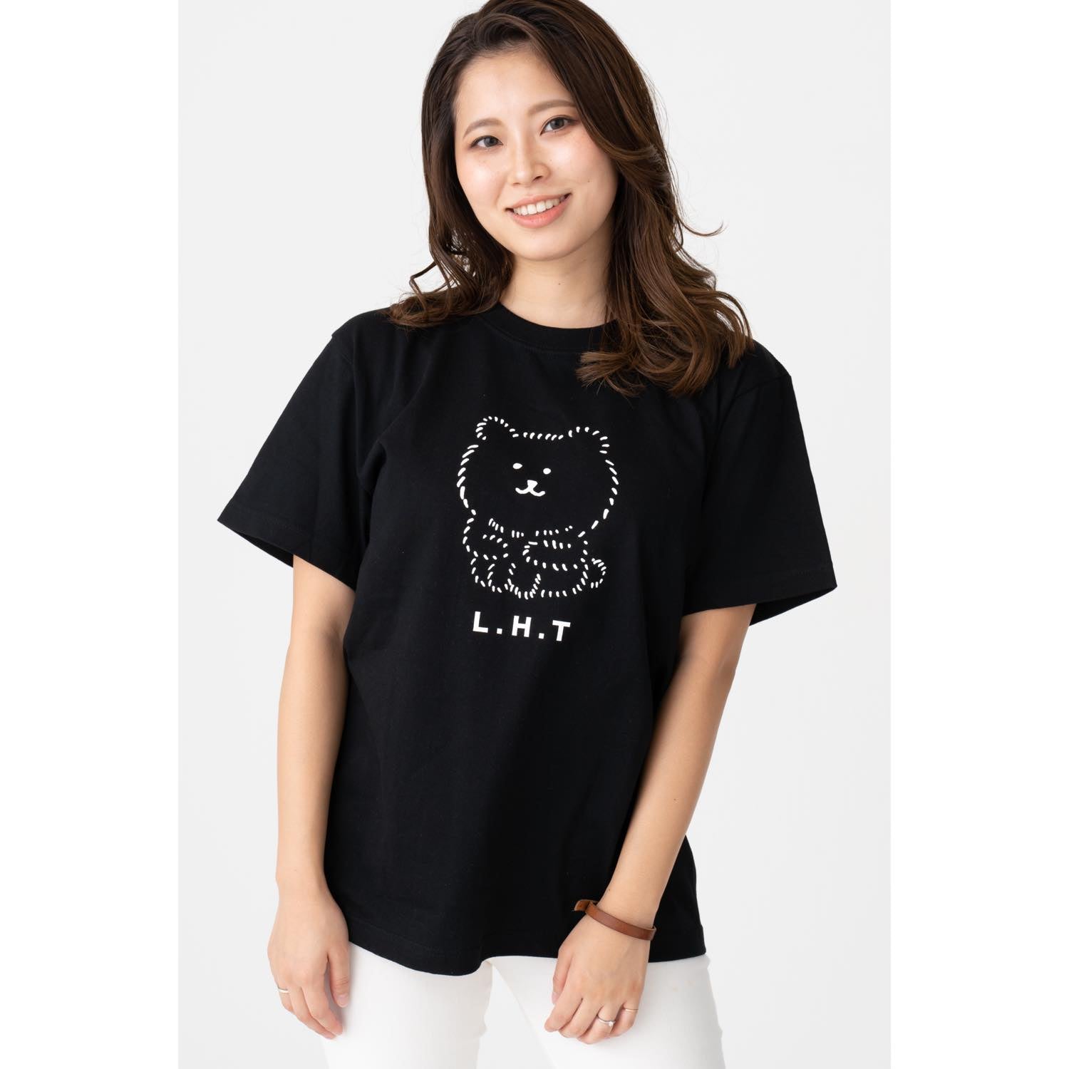 ナガノのくま Tシャツ Long Hair Type！ ブラック | ナガノマーケット公式通販