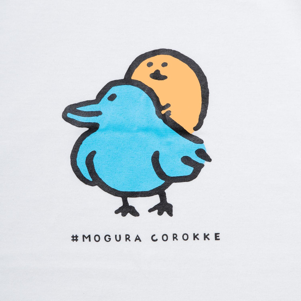 Mogura Croquette l/s t衬衫蓝鸟白色