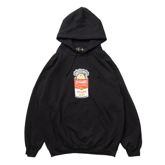 もぐらコロッケ P/Oパーカ スープ ブラック