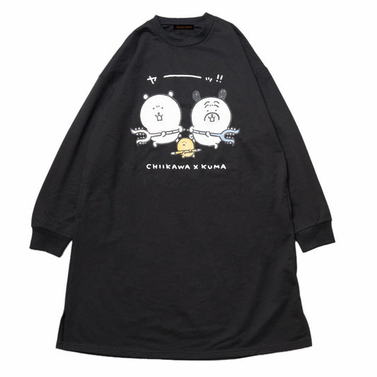 ナガノマーケット スウェットワンピース 討伐 ブラック