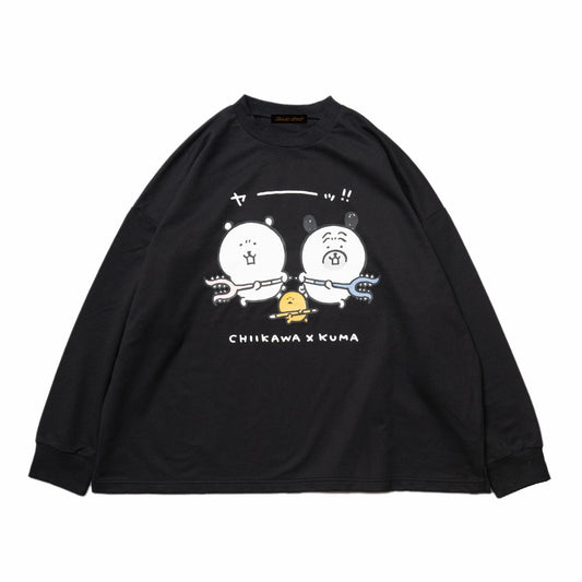 ナガノマーケット ビックシルエットスウェット 討伐 ブラック