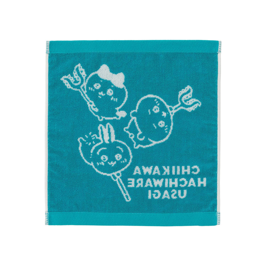 Nagano Market One -Color Jacquard Hand Towel (Chikawa / Hachiware / Rabbit)