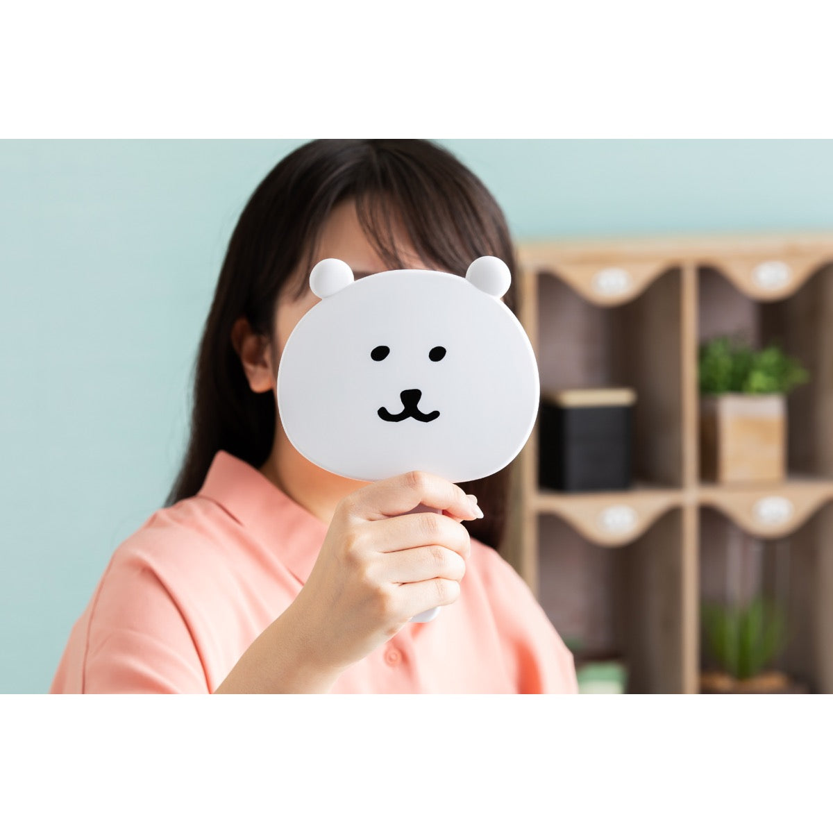 ナガノマーケット ダイカットハンドミラー（くま）